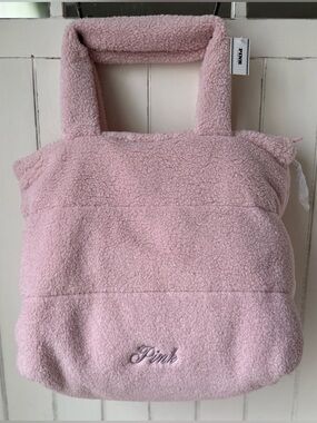 PINK Victoria's Secret Pink Sherpa Tote Bag